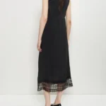 Satin Lace Trim Slip Dress Thumbnail 2