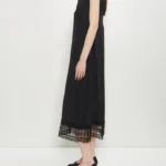 Satin Lace Trim Slip Dress Thumbnail 3