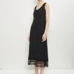 Satin Lace Trim Slip Dress Thumbnail 4