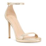 Nudist 100mm Metallic Leather Platform Sandals Thumbnail 2