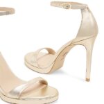 Nudist 100mm Metallic Leather Platform Sandals Thumbnail 4