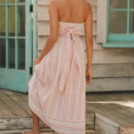 Jade Strapless Midi Dress Thumbnail 3