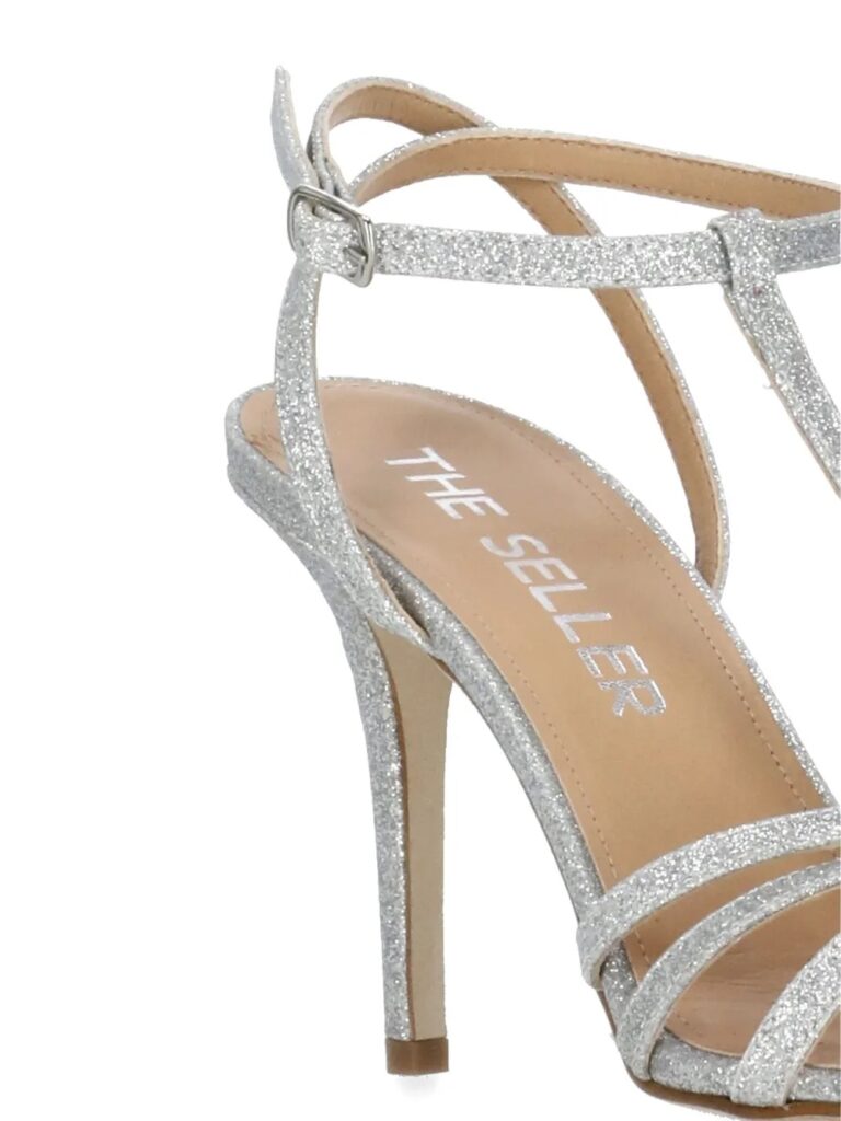 100mm Glitter T-Bar Sandals Full Size Image 3