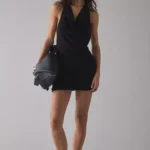 Backstage Cowl Twist-Back Cutout Mini Dress Thumbnail 1