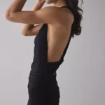 Backstage Cowl Twist-Back Cutout Mini Dress Thumbnail 3