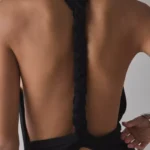 Backstage Cowl Twist-Back Cutout Mini Dress Thumbnail 4