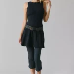 How Sweet Boatneck Drop Waist Knit Mini Dress Thumbnail 1