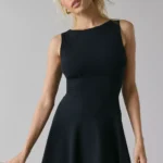 How Sweet Boatneck Drop Waist Knit Mini Dress Thumbnail 2