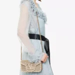 Locò Small Embellished Metallic Leather Shoulder Bag Thumbnail 6