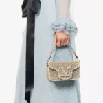 Locò Small Embellished Metallic Leather Shoulder Bag Thumbnail 2