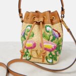 Floral Embroidered Bucket Bag Thumbnail 5