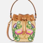 Floral Embroidered Bucket Bag Thumbnail 1
