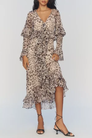 WALTER BAKER Alicia Long-Sleeve Midi Dress