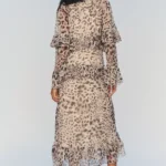 Alicia Long-Sleeve Midi Dress Thumbnail 3