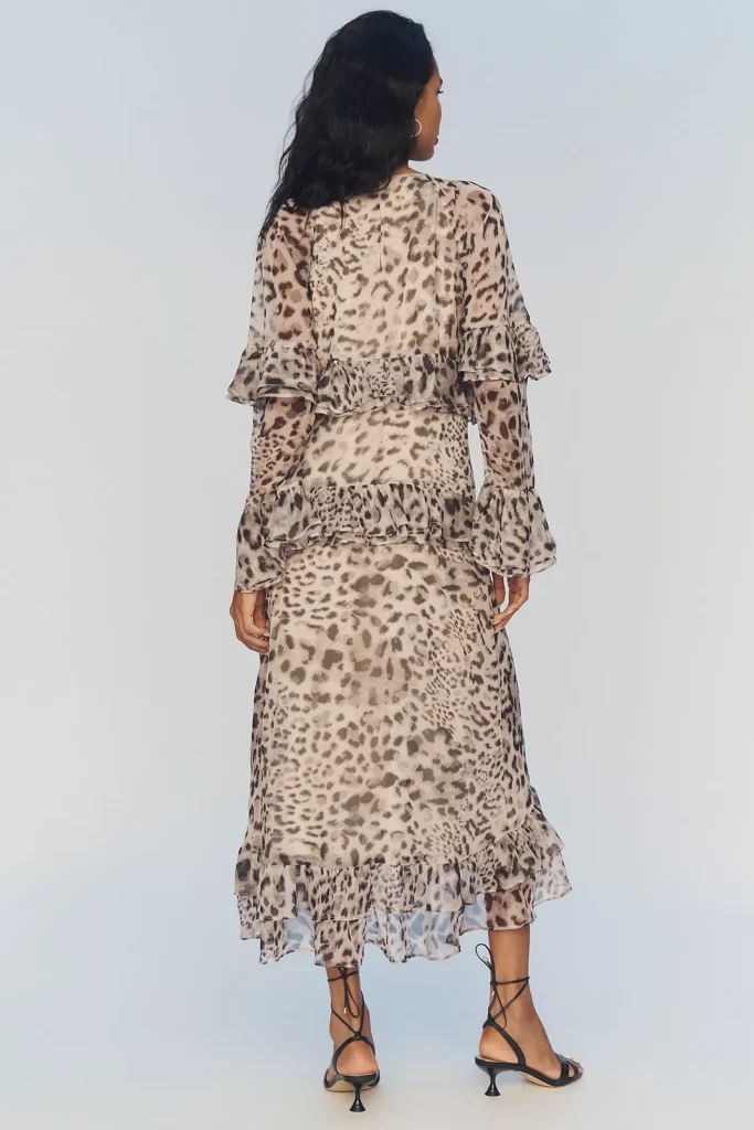 Alicia Long-Sleeve Midi Dress Full Size Image 3
