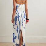 Nosso Amor Strapless Floral-Print Linen Maxi Dress Thumbnail 2