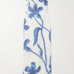 Nosso Amor Strapless Floral-Print Linen Maxi Dress Thumbnail 4