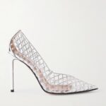 Lumiere 105 Metallic Crystal-Embellished Cutout PVC Pumps Thumbnail 1