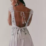 Juliet Embroidered Mini Dress Thumbnail 2