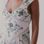 Juliet Embroidered Mini Dress Thumbnail 4
