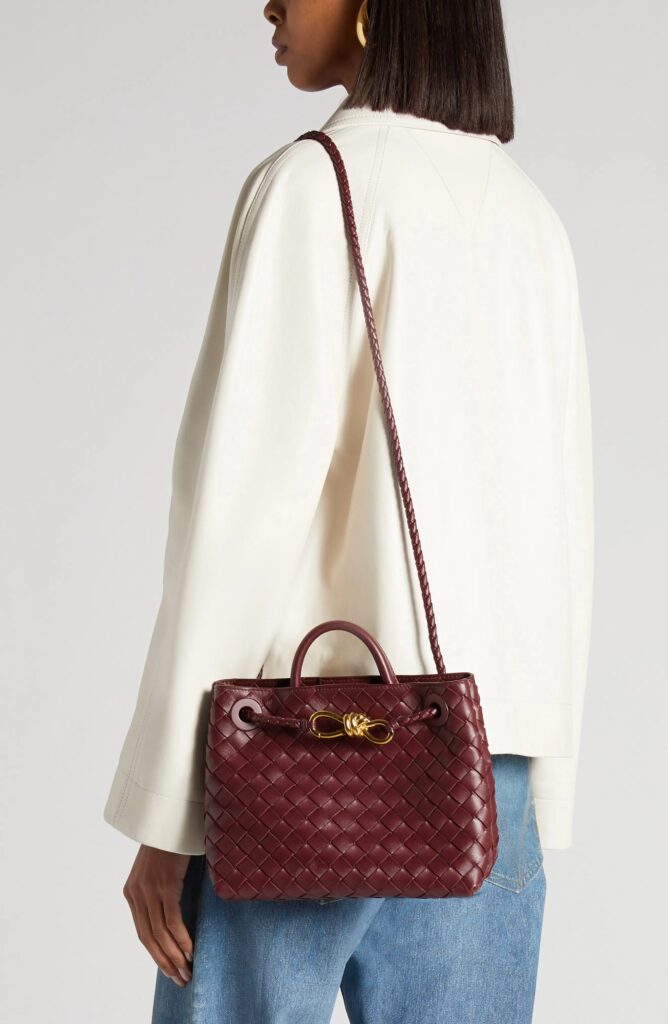 Small Andiamo Intrecciato Shoulder Bag Full Size Image 5
