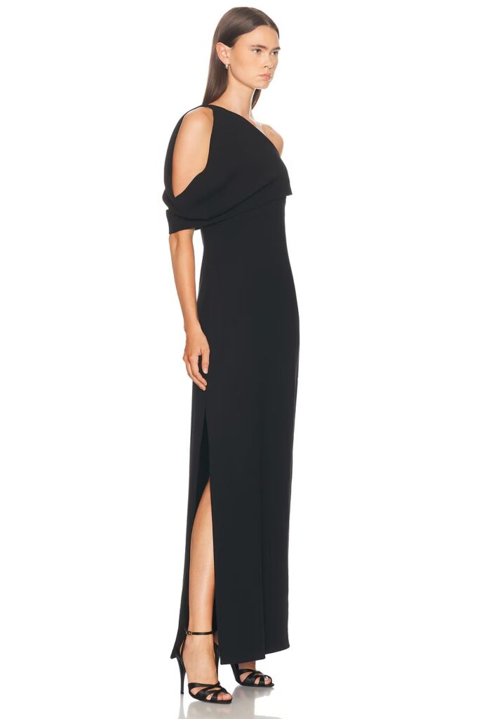Romee Draped Column Gown Full Size Image 2