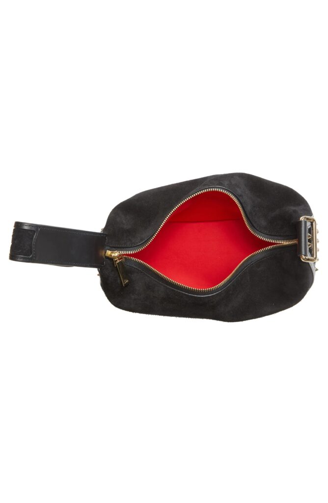 Funky Empire Spike Dopp Leather Top Handle Pouch Full Size Image 4