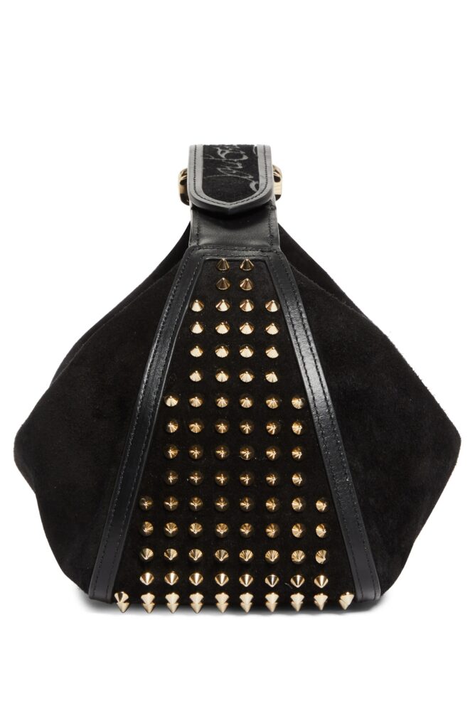 Funky Empire Spike Dopp Leather Top Handle Pouch Full Size Image 5