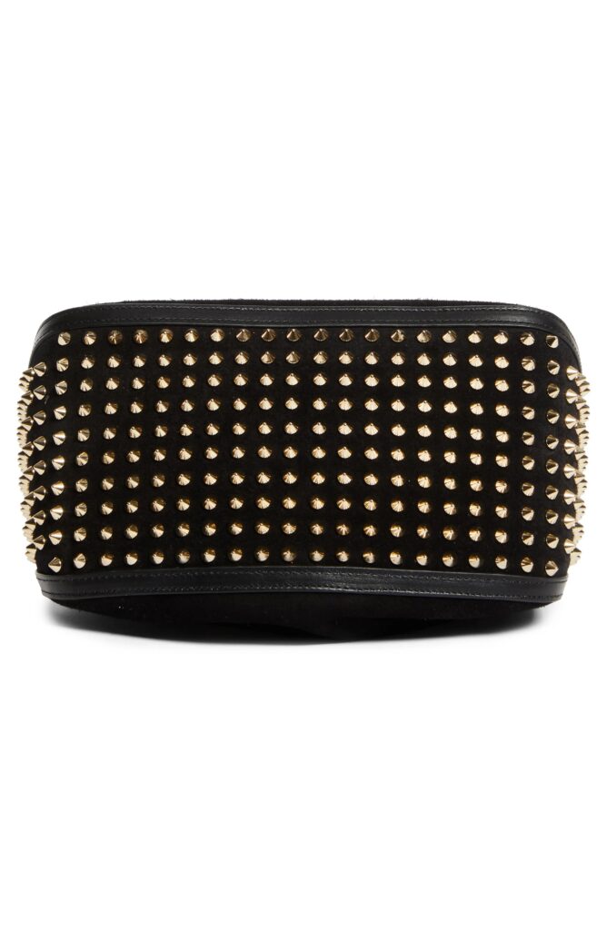 Funky Empire Spike Dopp Leather Top Handle Pouch Full Size Image 2