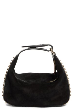CHRISTIAN LOUBOUTIN Funky Empire Spike Dopp Leather Top Handle Pouch