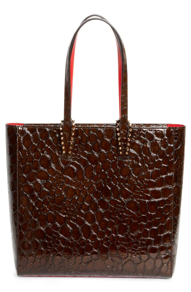 Leather North/South Tote Bag Full Size Image 1