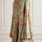 Pleated Paisley-Print Crepe Mini Dress Thumbnail 3