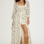 Morning Meadows Long-Sleeve Maxi Dress Thumbnail 1