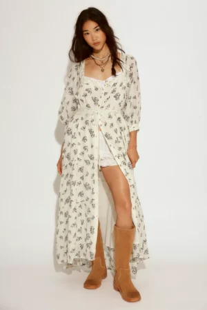 FREE PEOPLE Morning Meadows Long-Sleeve Maxi Dress