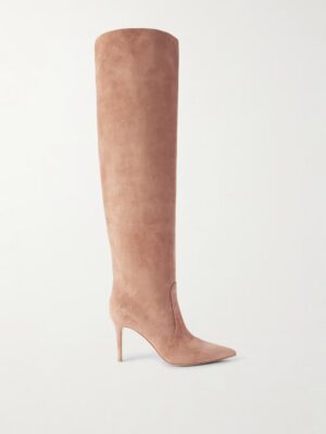 GIANVITO ROSSI Hansen 85 Suede Over-the-knee Boots
