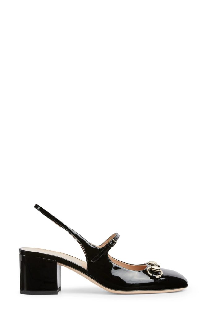 Horsebit Mary Jane Slingback Pump Full Size Image 1