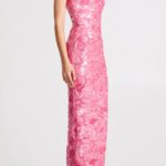 Leslie Pattern Sequin Strapless Gown Thumbnail 2