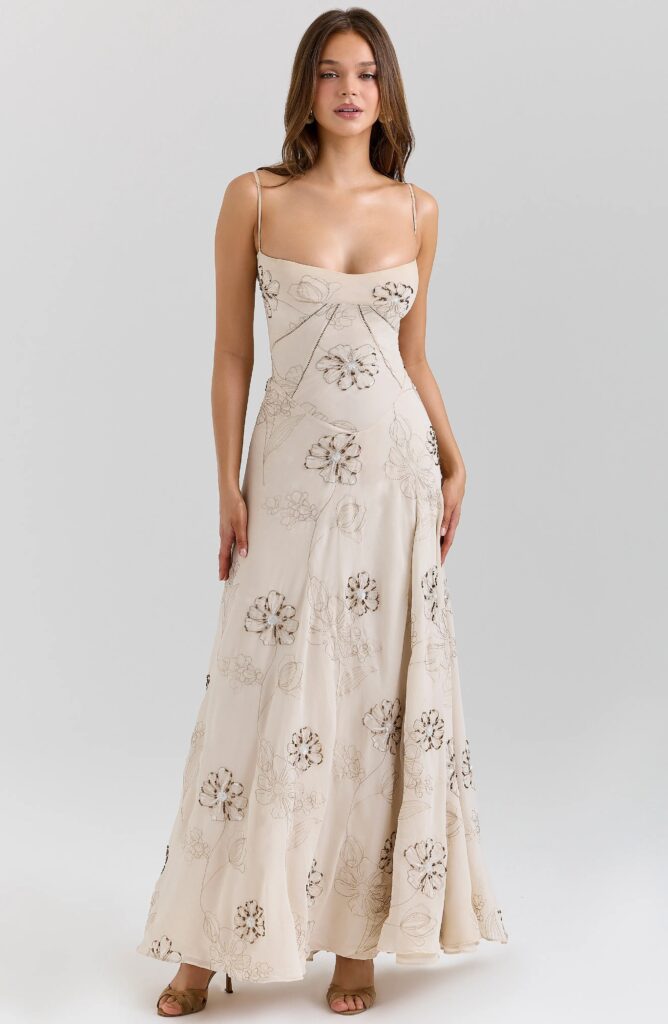 Seren Embellished Georgette Gown Full Size Image 2