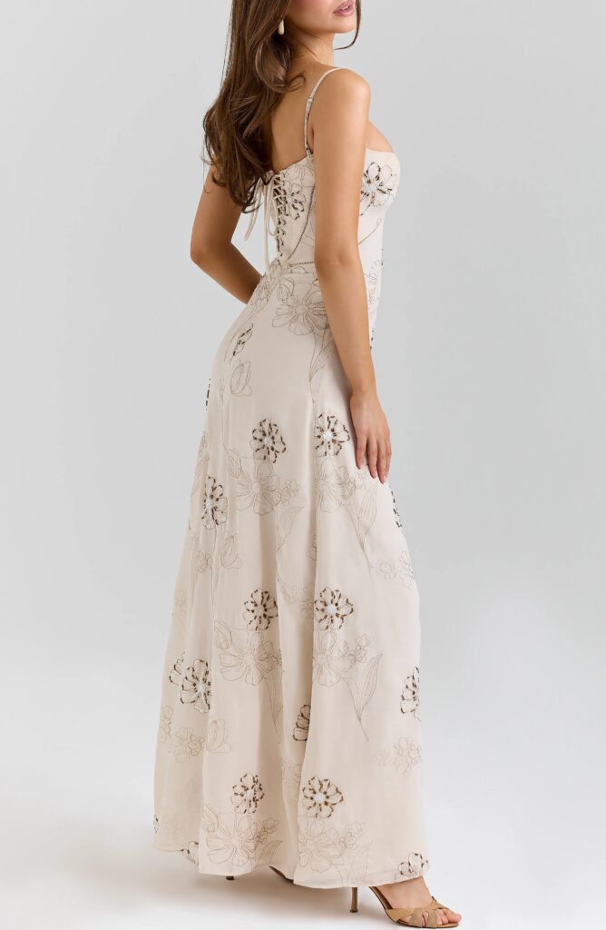 Seren Embellished Georgette Gown Full Size Image 5