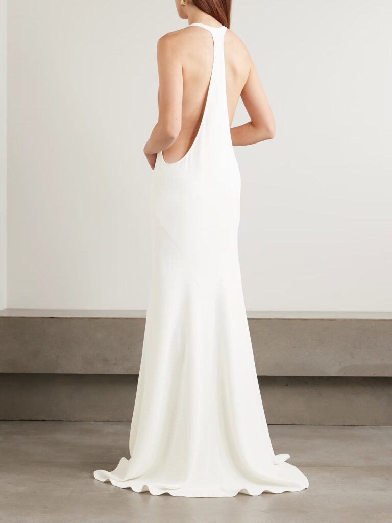 The Marcel Paneled Crepe Maxi Dress Full Size Image 4