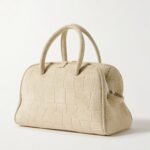 The Turismo Small Croc-Effect Suede Tote Thumbnail 2