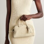 The Turismo Small Croc-Effect Suede Tote Thumbnail 3