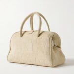 The Turismo Small Croc-Effect Suede Tote Thumbnail 4