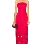 Zayna Applique Bustier Maxi Dress Thumbnail 1