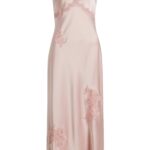 Sorone Lace Trim Satin Maxi Slipdress Thumbnail 5