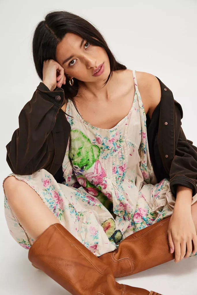 Applique Vianney Slip Dress Full Size Image 2