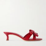Cafredda 50 Bow-Embellished Leather Sandals Thumbnail 1