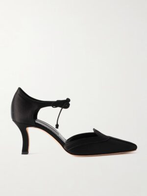MANOLO BLAHNIK Orata 70 Satin Pumps