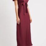 Puff Sleeve Lace Trim Maxi Dress Thumbnail 2