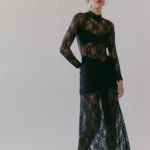Drop Waist Lace Maxi Dress Thumbnail 1